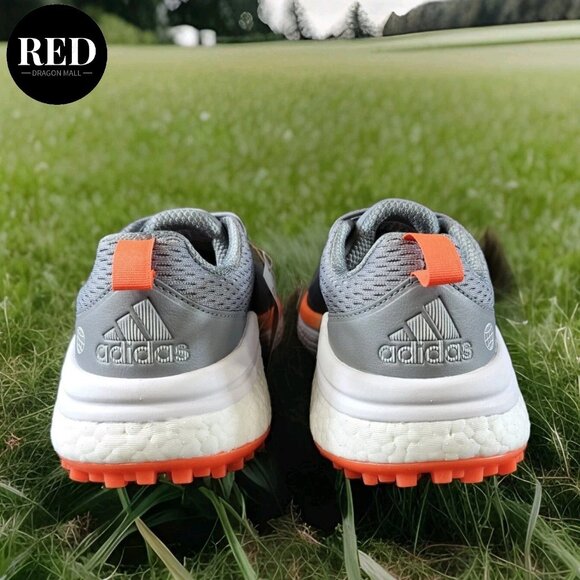 Adidas Solarmotion Spikeless Golf Shoes Gray Impact Orange GX9013 - Men\'s Size 9 main image 14